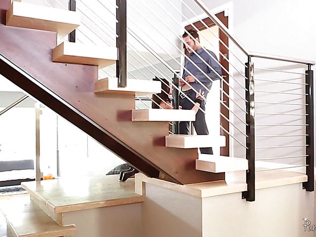 Busty MILF with a perfect body sucks and gets humped