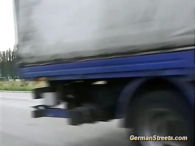 Hot German DP with a nasty hitchhiker