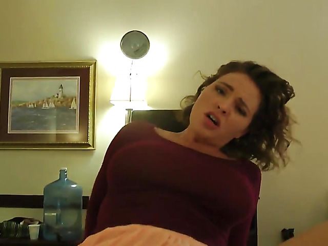 POV sex in the bedroom with gorgeous amateur mom