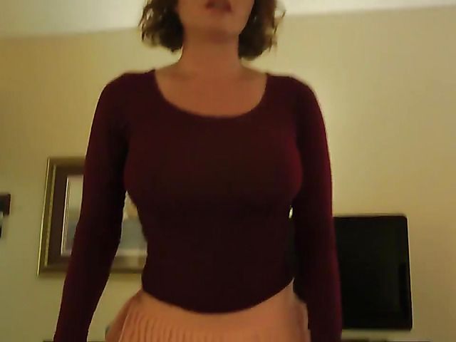 POV sex in the bedroom with gorgeous amateur mom