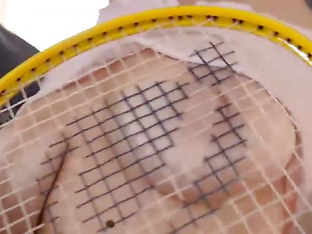 Butt fucking in the gym with a busty cutie