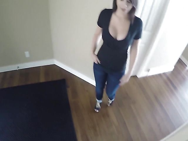 Home sex and creampie in POV with big breasted cutie