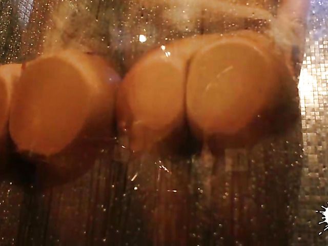 Anal threesome with two big boobed whores