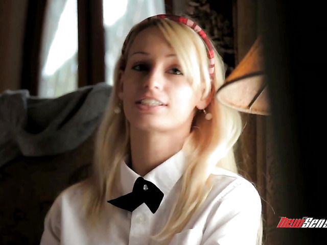 Schoolgirl Erica Fontes gets her tight asshole fucked