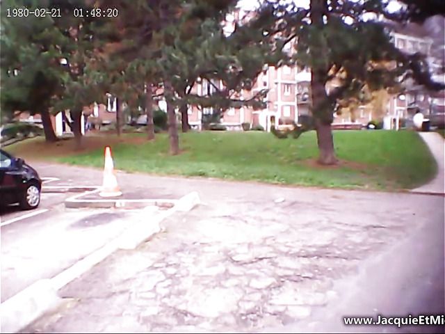 Slim brunette next door Amandine has a threesome