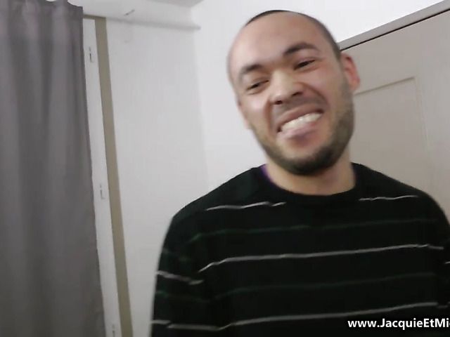 Interracial MMF threesome with breasty amateur teen Tifaine