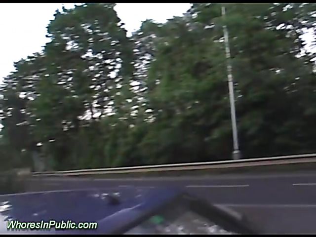 Real public sex with a horny brunette