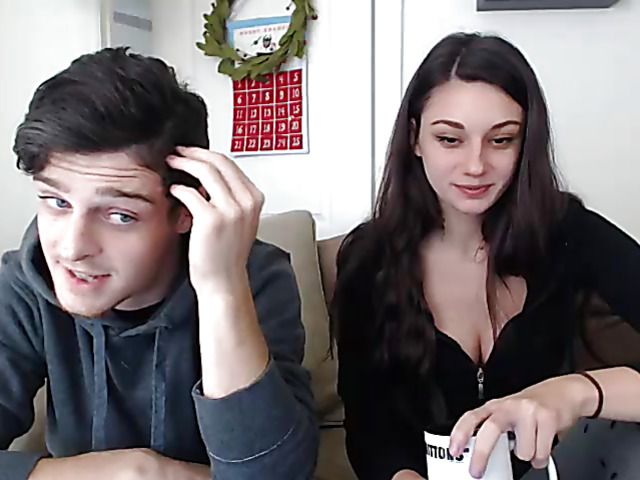 Sex with perfect boobed young girlfriend on webcam