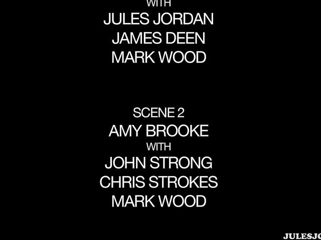 Three cocks and anal creampie for bubble butt Jada Stevens