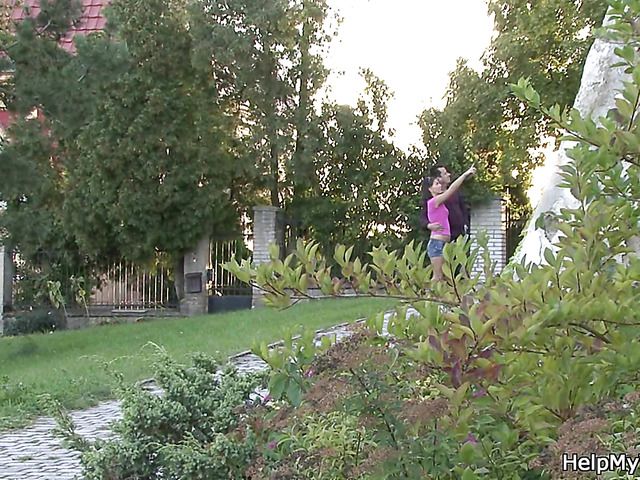 Young wife fucked by another guy during cuckold experience