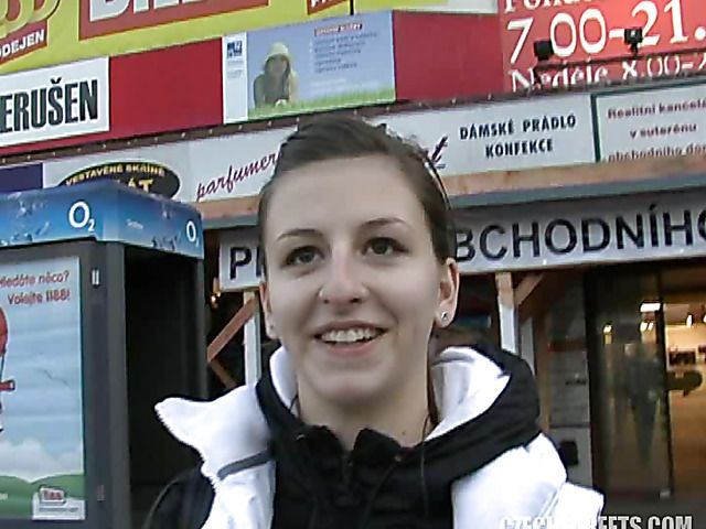 Lovely Czech MILF with hairy pussy picked up for a fuck