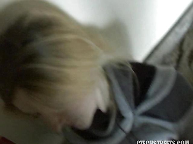 Lovely Czech MILF with hairy pussy picked up for a fuck