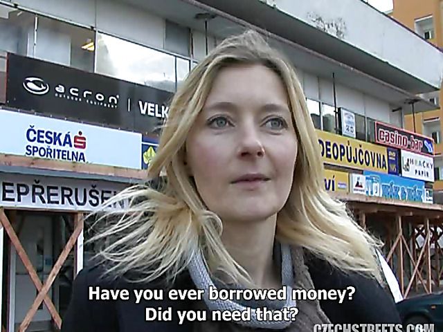 Lovely Czech MILF with hairy pussy picked up for a fuck