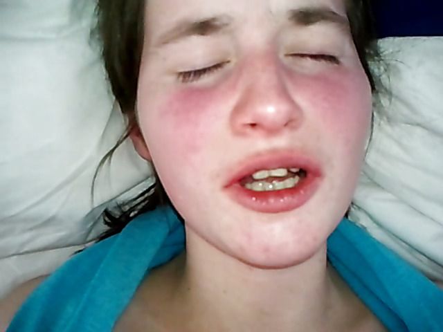 Amateur wife throated and cum facialed for cam