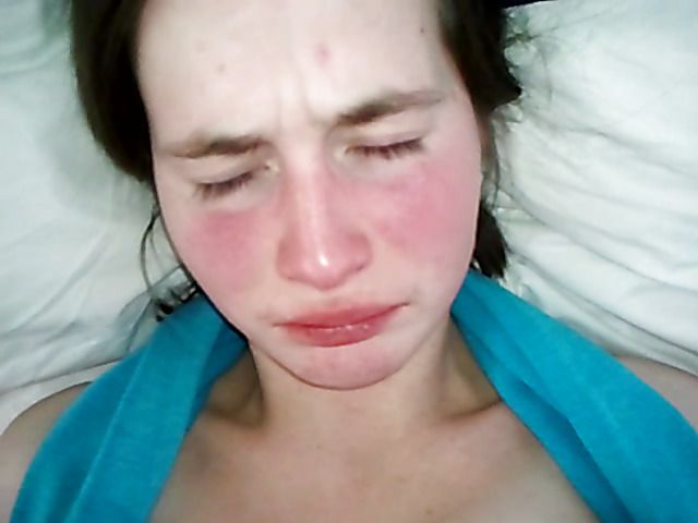 Amateur wife throated and cum facialed for cam