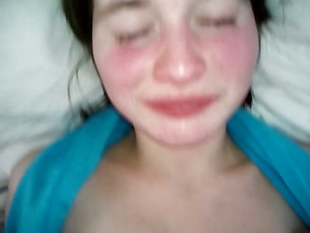 Amateur wife throated and cum facialed for cam