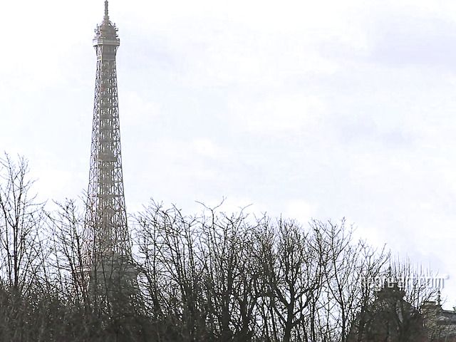 Busty Marisa gets naked in public in Paris
