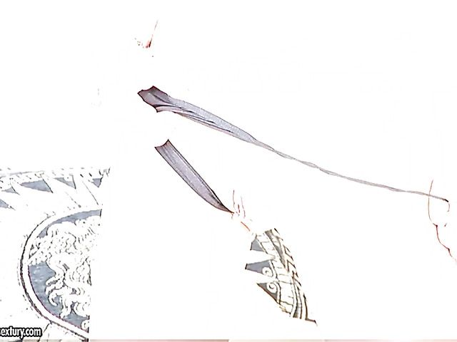 Behind the scenes of hot DP action with sexy brunette