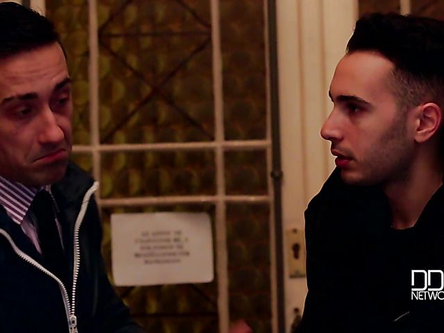 Bondage and DP in the attic with sexy brunette Kristy Black