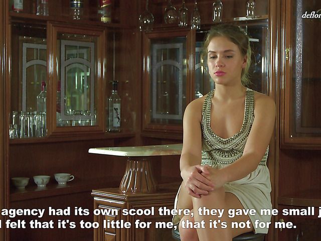 Cute virgin Alice Moss with small tits and beautiful pussy