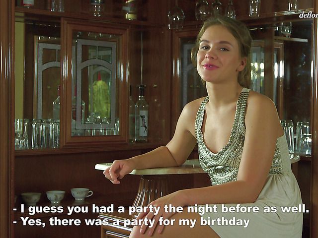 Cute virgin Alice Moss with small tits and beautiful pussy