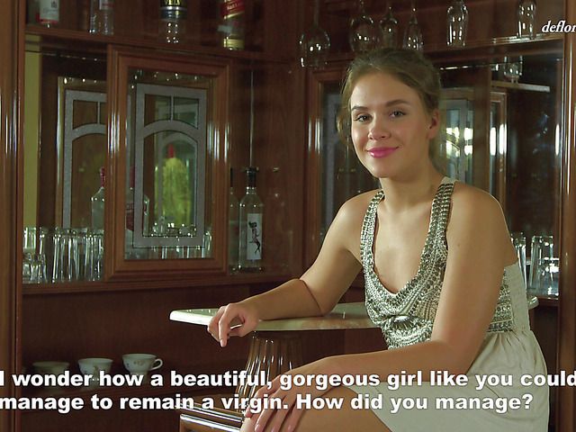 Cute virgin Alice Moss with small tits and beautiful pussy