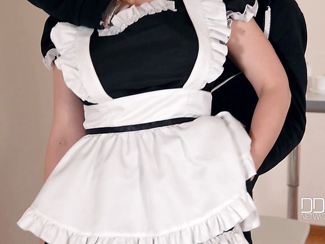 Redhead maid Isabella Lui gets hard fucked by a burglar