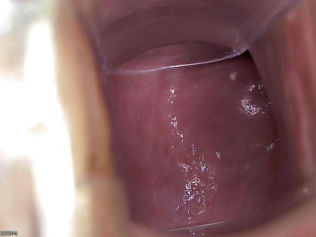 Ashley Jane with speculum shows the inside of her nice pussy