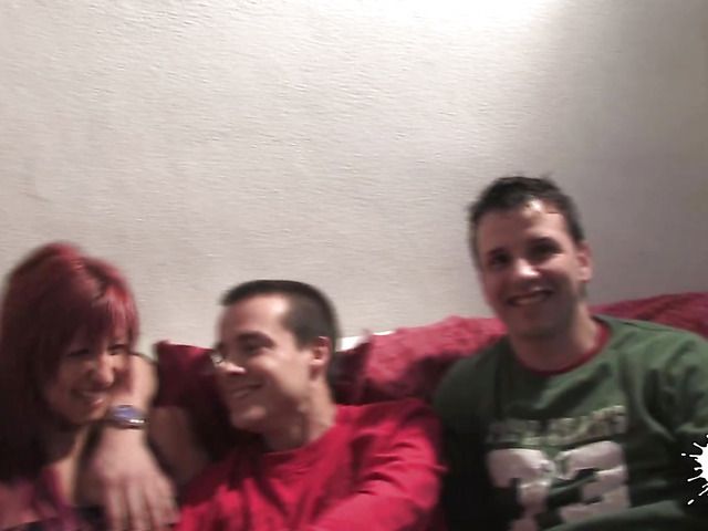 Busty Spanish redhead Fayna Vergara gets gangbanged