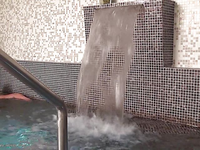 Naked mature women caught on camera in the sauna