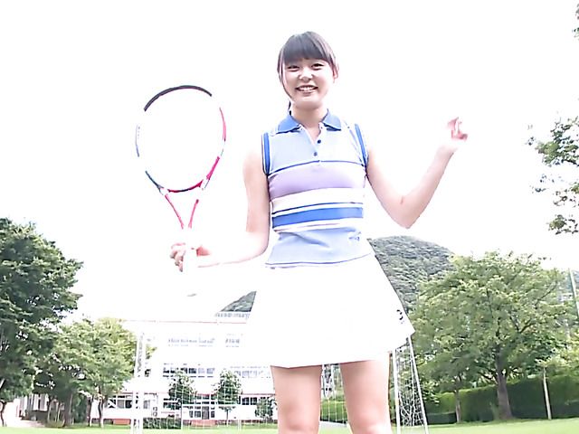 Japanese cutie in uniform and bikini