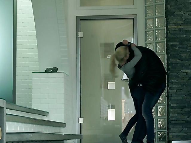 Blonde babe in tight jeans enjoys passionate sex