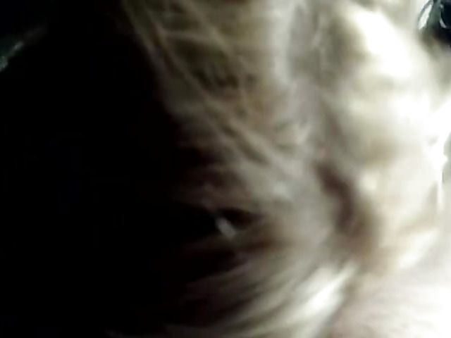 Blonde sucks a dick dry