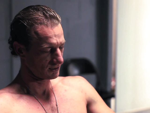 Brunette bombshell with big boobs seduces a guy