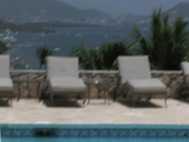 Bikini girl with shaved pussy posing and peeing outdoors