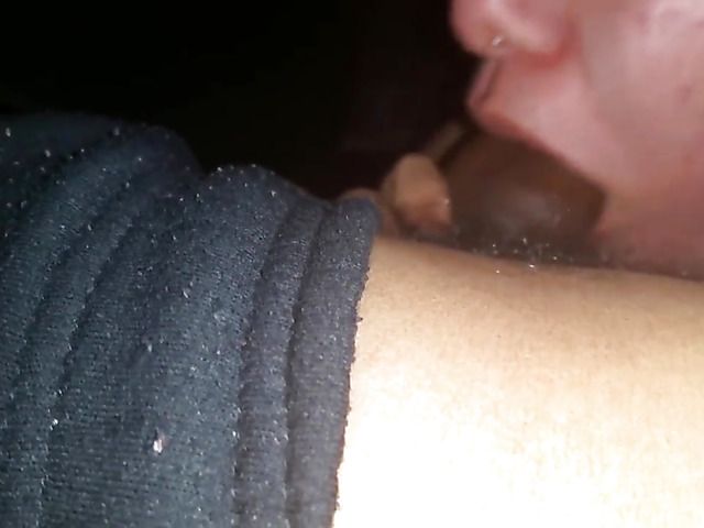 Chubby amateur wraps her lips around fat cock