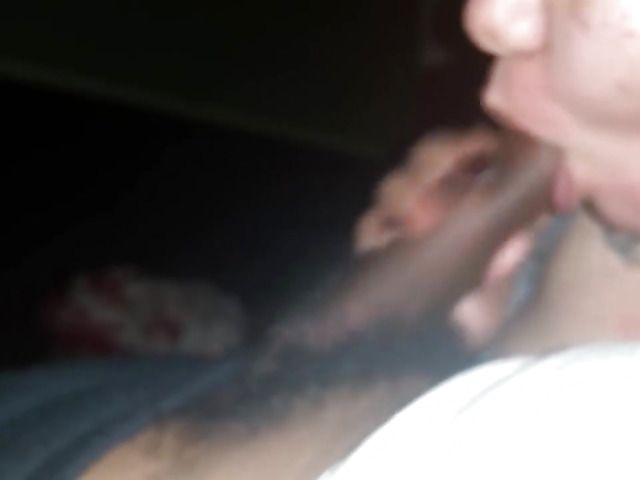 Chubby amateur wraps her lips around fat cock