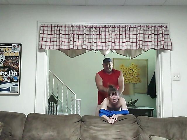 Amateur blowjob and shagging in the living room