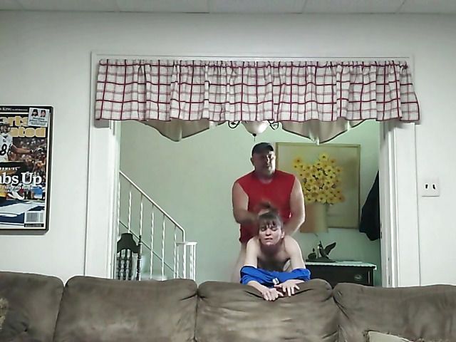 Amateur blowjob and shagging in the living room