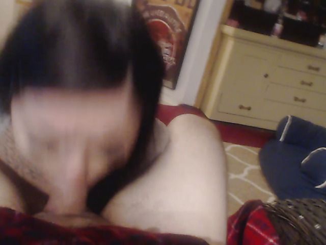 Busty brunette with tattoos gives head and hand in POV