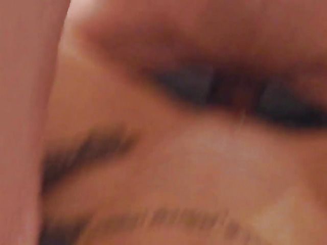 Tattooed amateur babe with giant boobs fucked in the kitchen