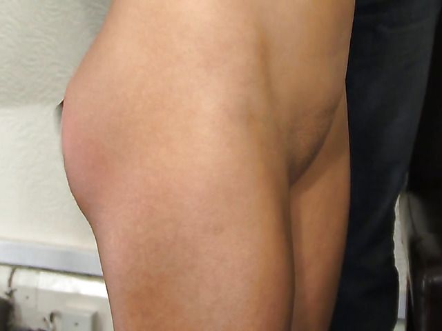 Blonde school girl spanked and stripped