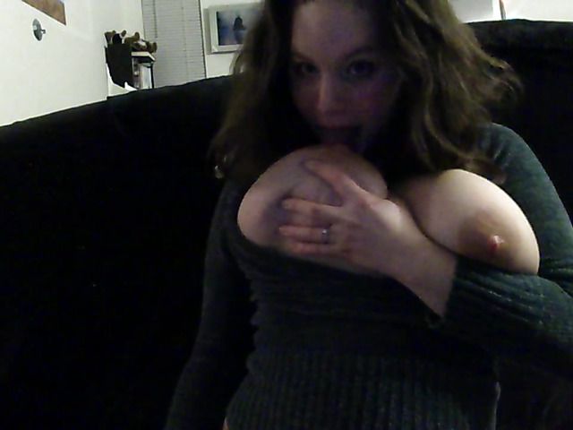 Cute BBW amateur with giant breasts lactating