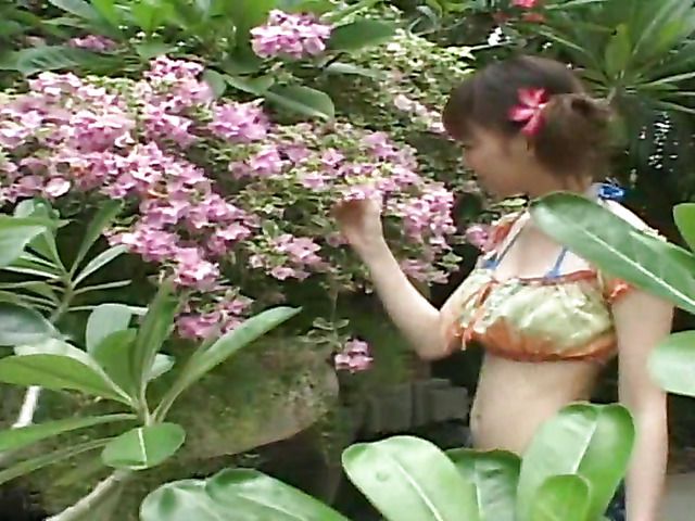 Sweet Japanese girl Aino Kishi wearing different costumes