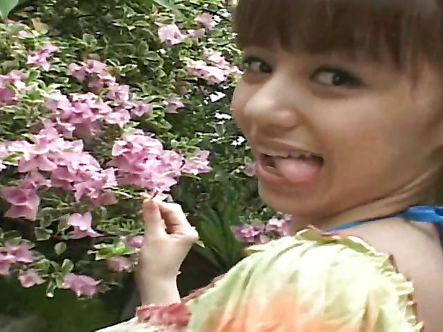 Sweet Japanese girl Aino Kishi wearing different costumes