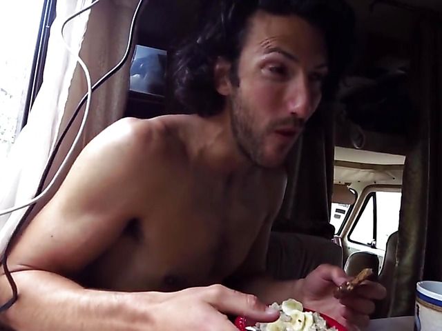 Sex in a travel trailer with tattooed amateur mom