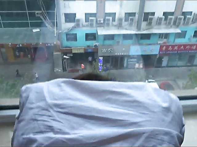 Hot sex video of Chinese MILF in black pantyhose