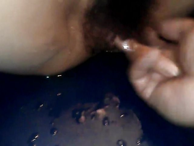 Hairy Japanese cunt fingered hard to squirt