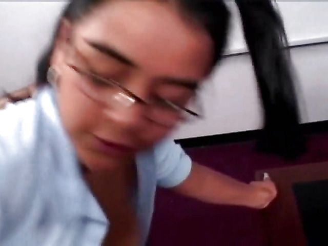 Nasty latina schoolgirl with juicy tits loves big dick