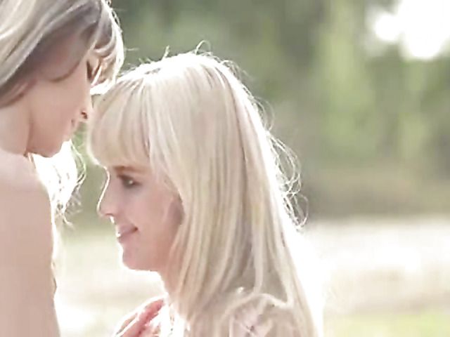 Erotic lesbian action in the outdoors